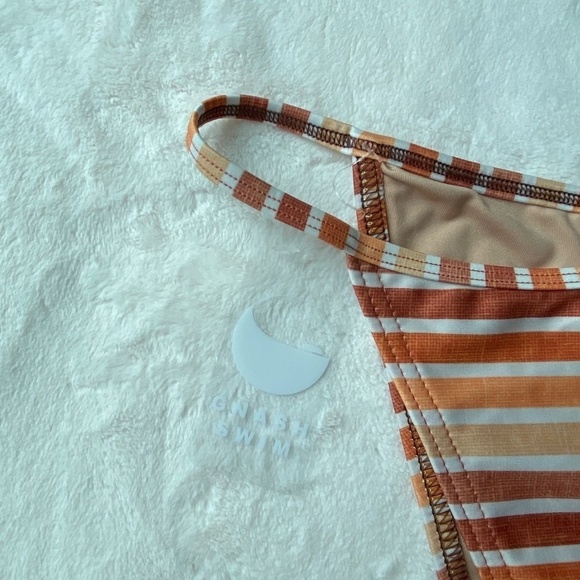 New! Free People x Gnash Swim striped tri bikini bottom 19151 - Picture 7 of 11